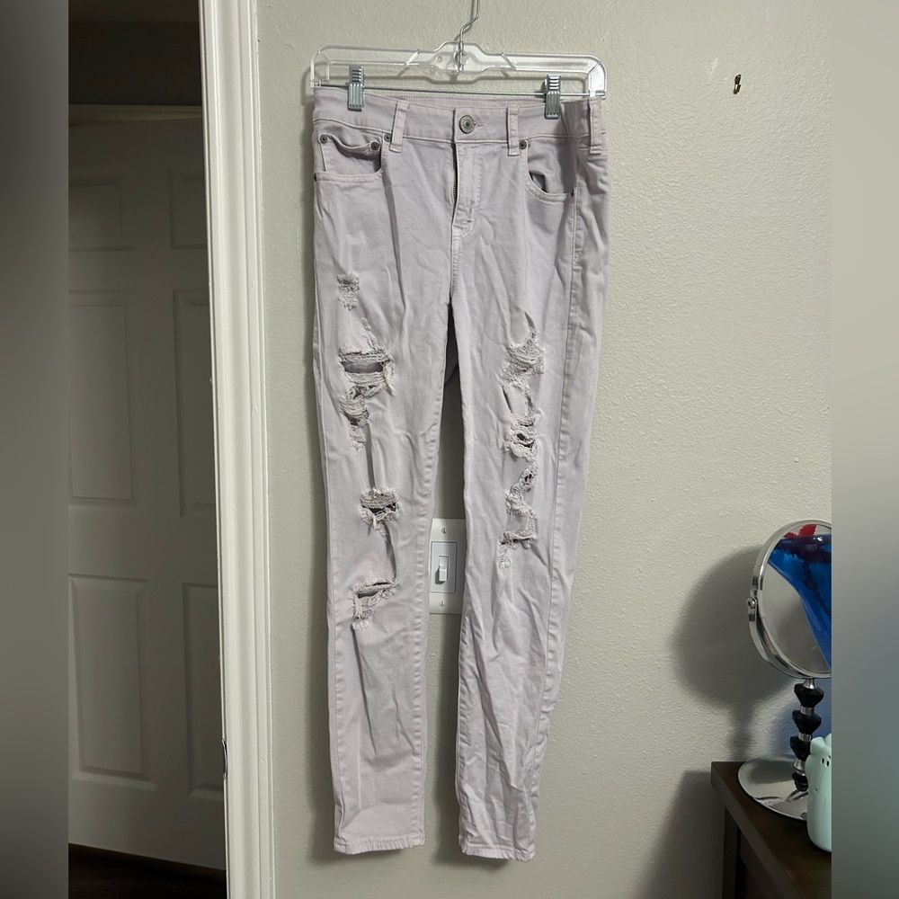 American Eagle Outfitters Off White Denim Jeans Women’s Size 8